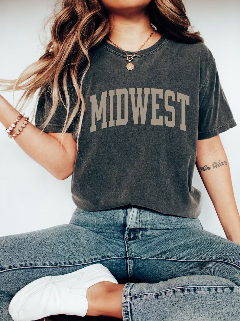 Comfort Colors Midwest Shirt Retro Shirt Vintage Shirt - Etsy | Etsy (US)