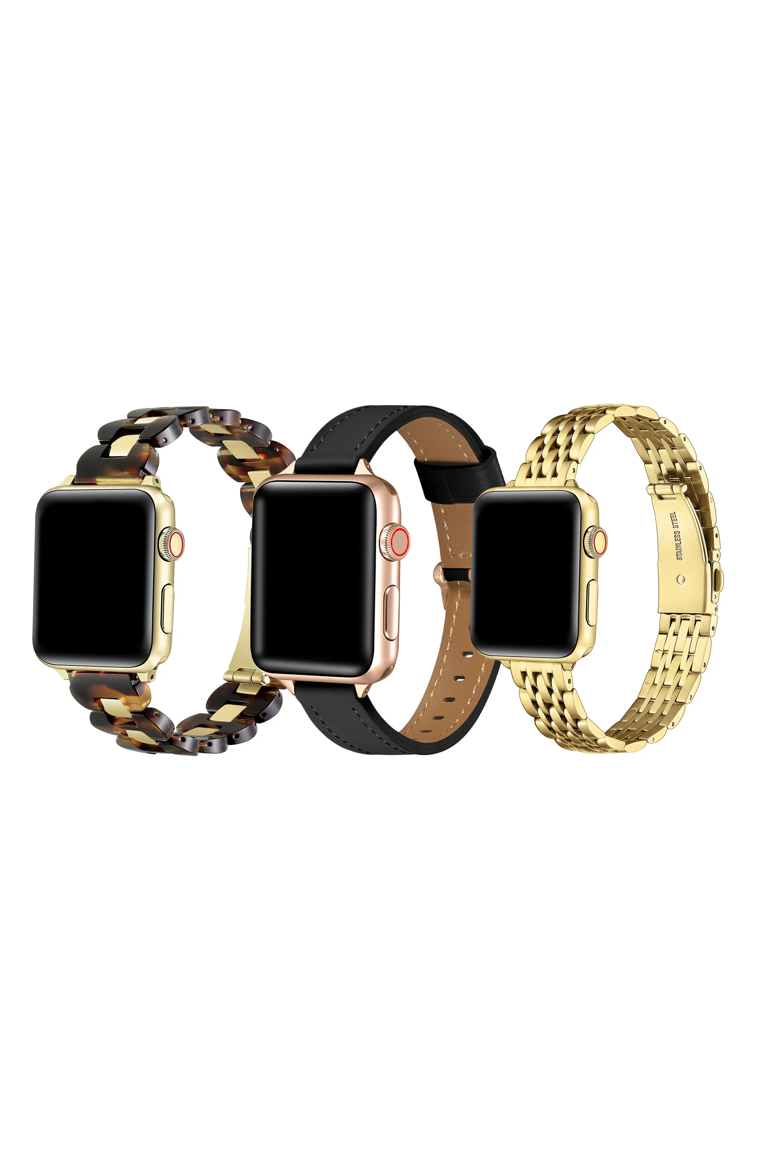 Assorted 3-Pack Apple Watch\u00ae Watchbands (Women) | Nordstrom | Nordstrom