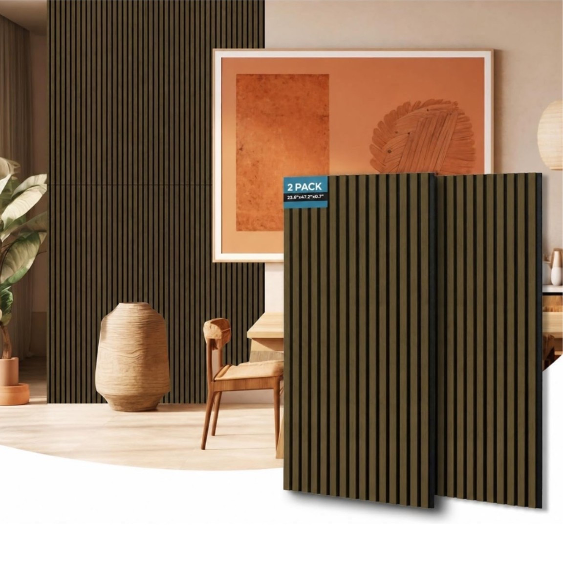 Acoustic wall panels 
Wood wall panels for bedroom living room 
Accent wall

#LTKHome