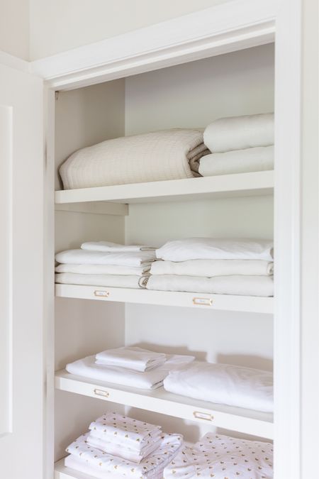 Functional, organized and beautiful linen closet  