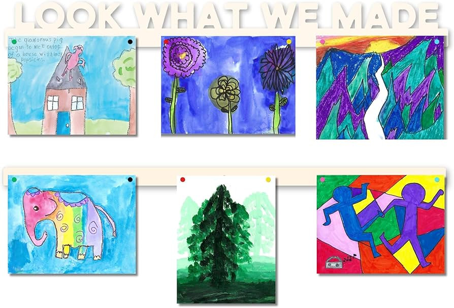 Look What We Made Magnetic Art Display for Kids Artwork - Kids Art Display - Artwork Display for ... | Amazon (US)