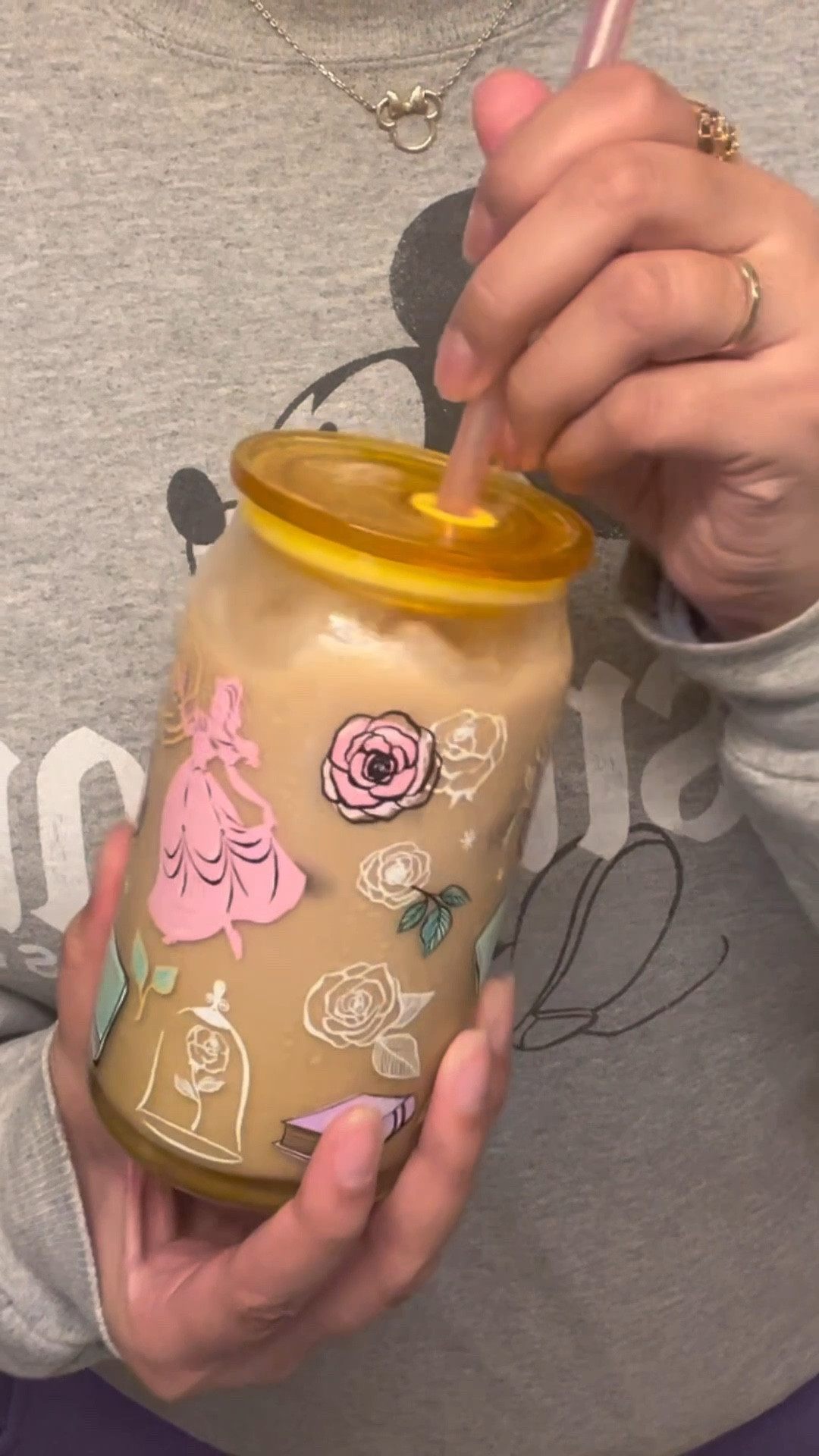 ☕  I’m all about little details that make everyday moments more fun

👑 These Disney Princess glass cups come as a set and are perfect if you love iced coffee with a touch of magic. You can also drink other cold drinks in this as well. Whether you’re starting your morning or taking a break, they’re such a cute addition to your drinkware collection. Which princess would you reach for first?

Which princess would you reach for first? Ariel, Jasmine, Cinderella or Belle?

Holiday gift guide, glass coffee cup, Disney princess coffee, Disney Joy Jolt, Angie’s Magical Style, Holiday gift ideas for working, boss babes.