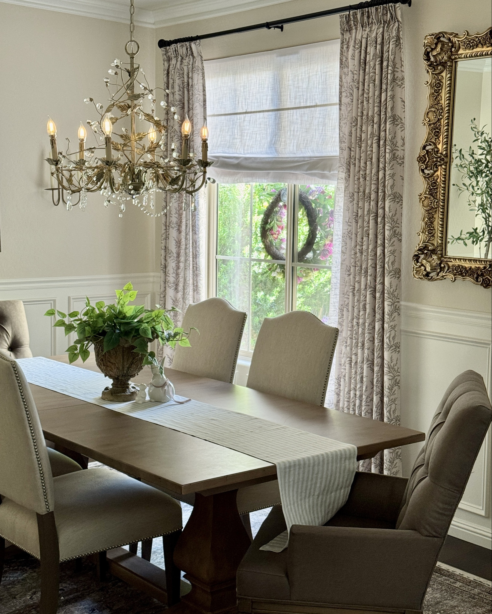Softened up my dining room with these Sara Le Two Pages Curtains. 

Discount code JOYFUL for 24% off your order 

These are called Sara Le Stone SL-A4, Pinch Pleat  Curtains & Liz Linen cordless Roman Shades in color Beige White

Custom curtains, window treatments, neutral curtains 

#LTKHome