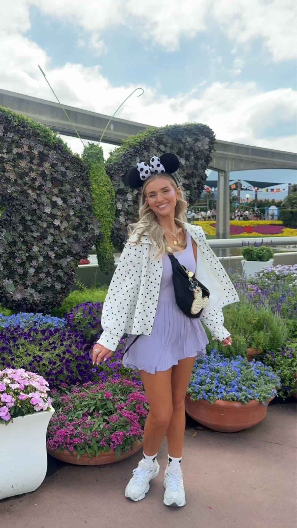 Epcot ootd 🦋💜 #disneyoutfit #disney