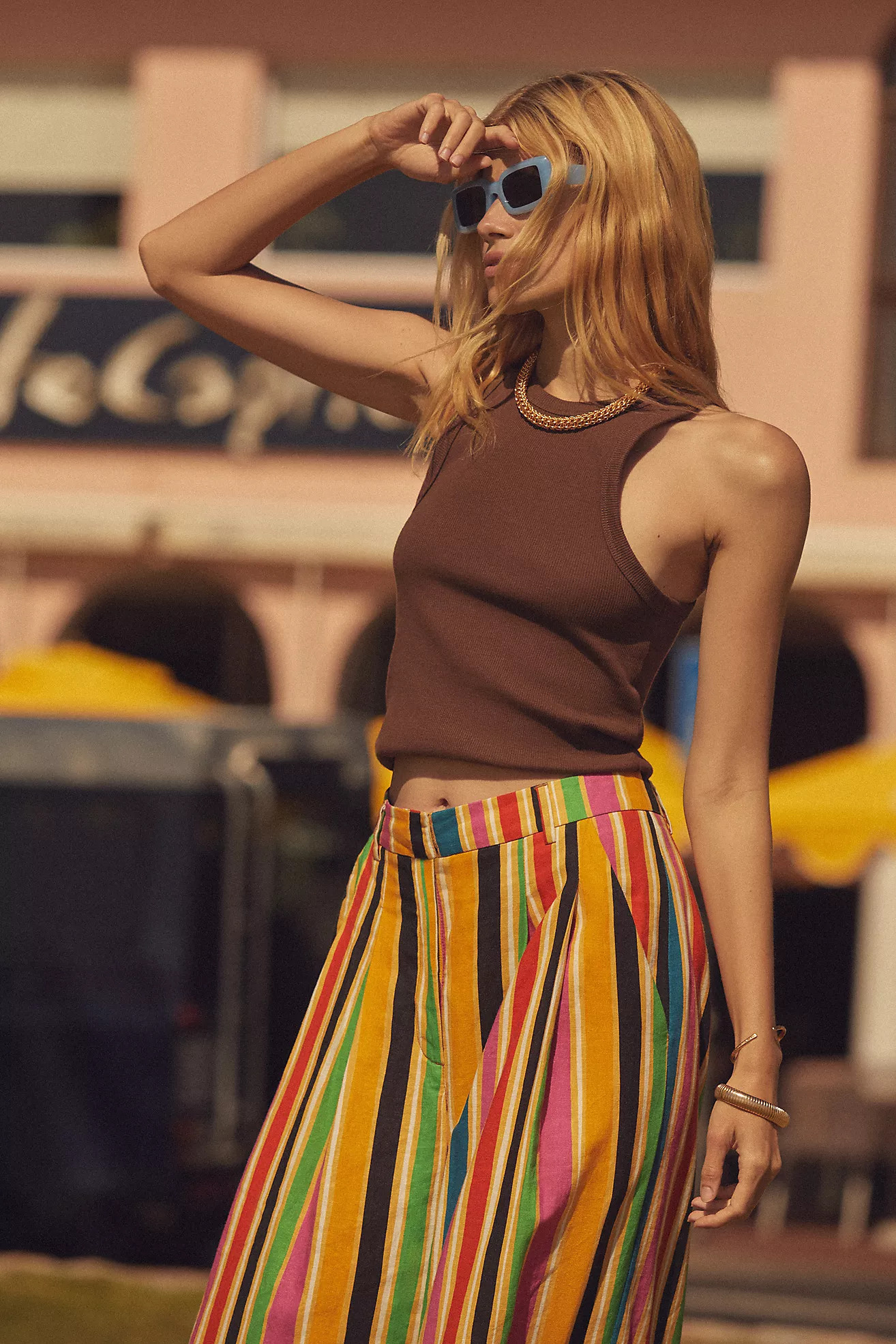 The Blair Baby Tee by Maeve: Sleeveless Cropped Racerback Edition | Anthropologie (US)