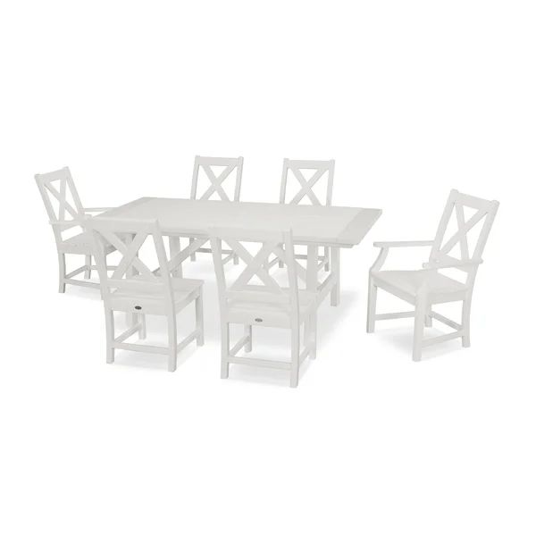 Braxton Rectangular 6 - Person Outdoor Dining Set (Set of 7) | Wayfair North America