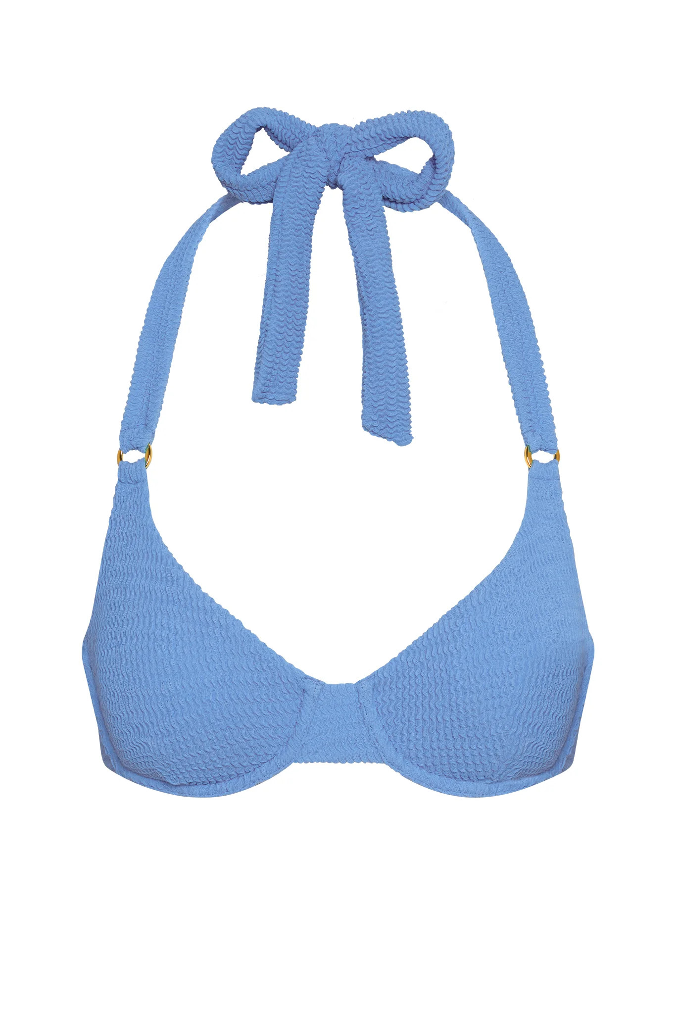Honolulu Top - Azure Crinkle | Monday Swimwear