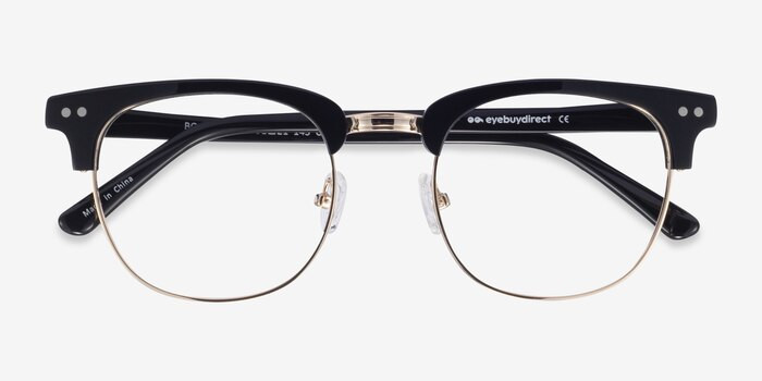 Borderline - Browline Black Frame Glasses | EyeBuyDirect | EyeBuyDirect.com