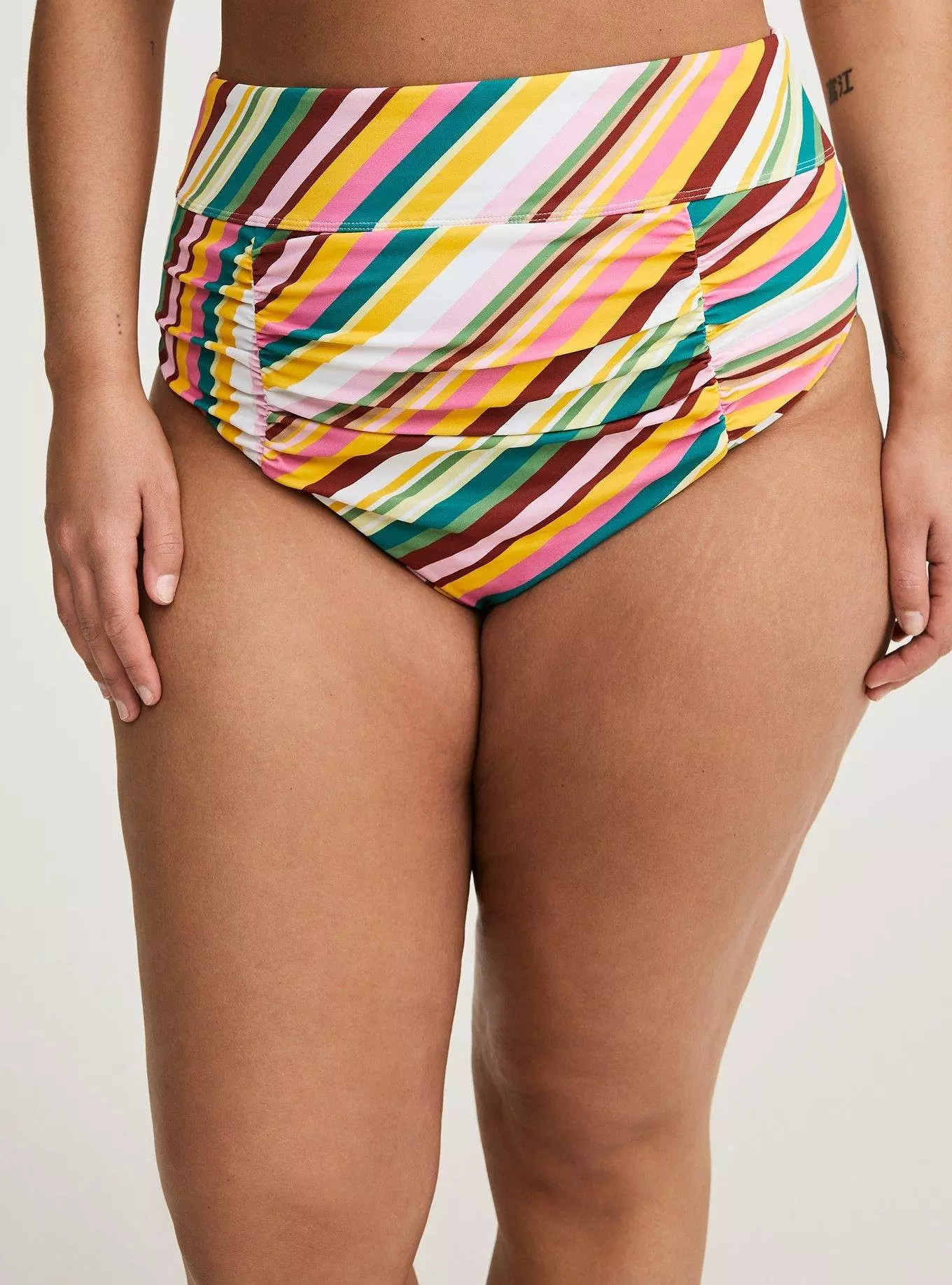 High-Waist High Leg Cheeky Swim Bottom | Torrid (US & Canada)