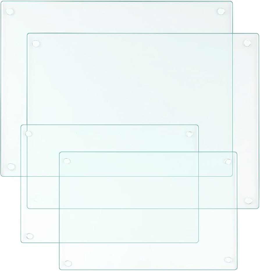 Tempered Glass Cutting Boards for Kitchen,Clear Cutting Board for Countertop,Non-slip Chopping Bo... | Amazon (US)