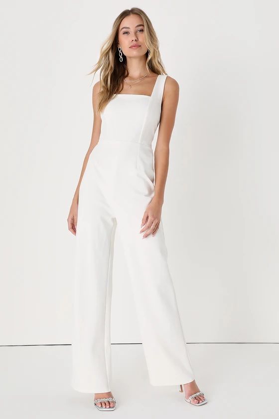 Baby, You're The One Ivory Sleeveless Jumpsuit | Lulus (US)