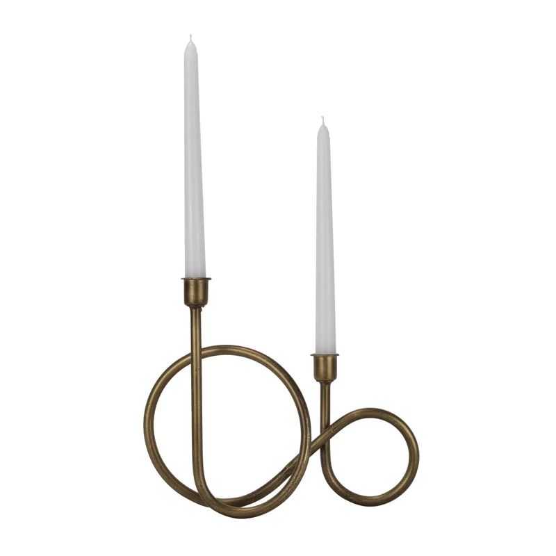 8.75'' H Metal Tabletop Candlestick | Wayfair North America