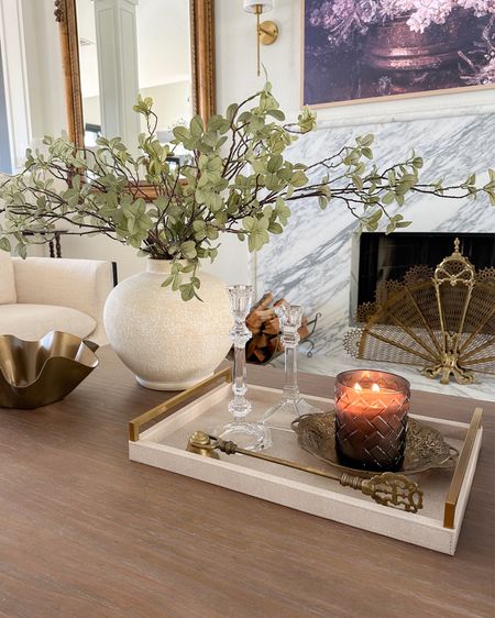 Coffee table styling! What isn’t linked is vintage 🥰

vase, stems, tray, living room decor 

#LTKhome #LTKsalealert #LTKfindsunder50
