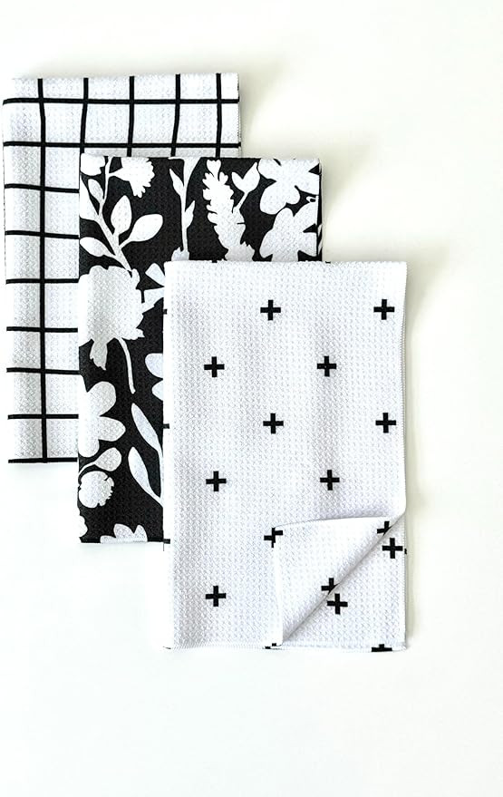 Trig Kitchen Towels (Black and White) | Amazon (US)