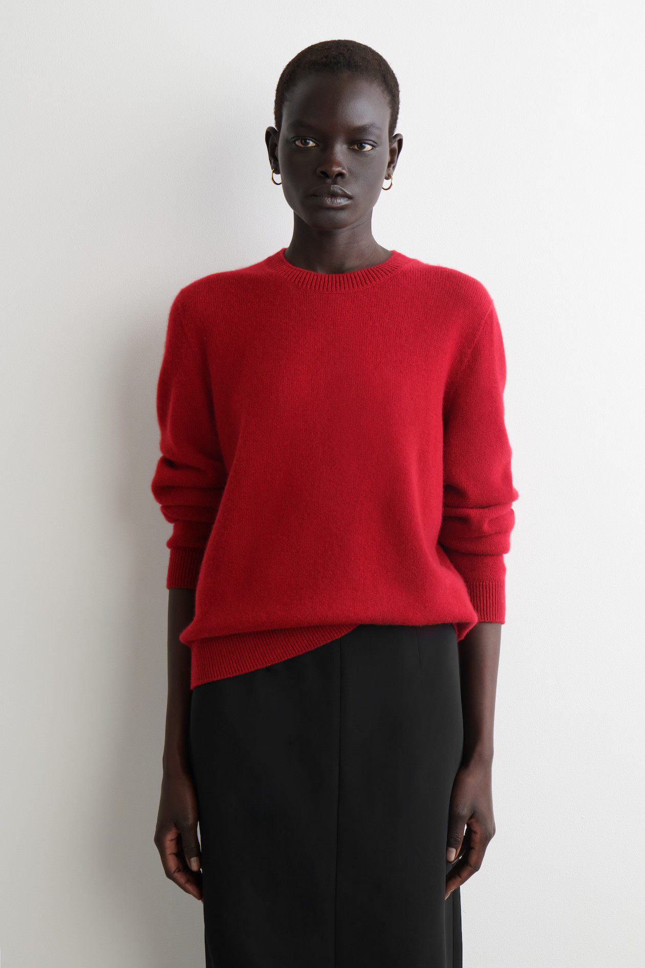 CASHMERE CREW-NECK SWEATER - RED | COS US | COS (US)