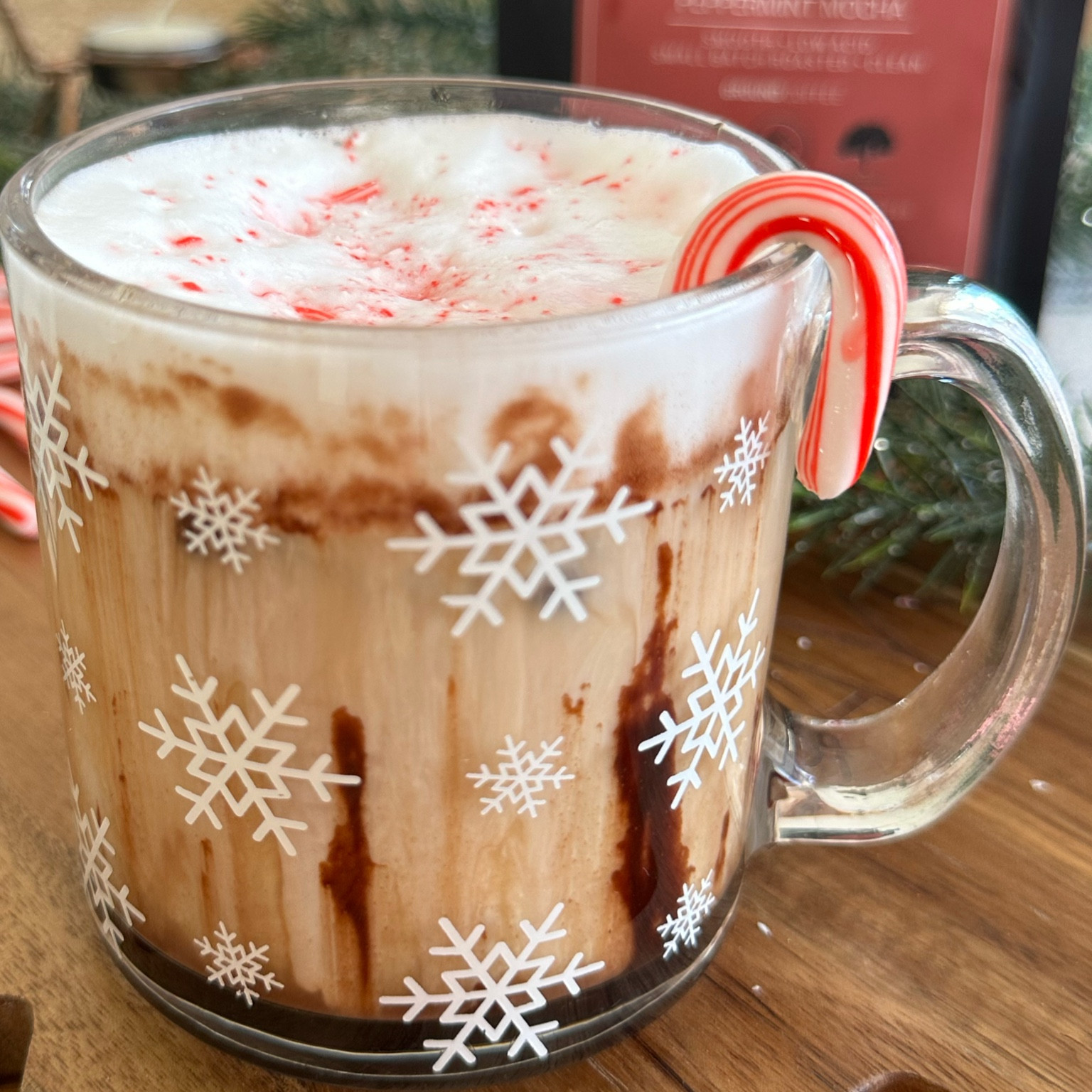 My little treat this morning, an iced peppermint mocha. 

#LTKSeasonal #LTKHoliday #LTKHome