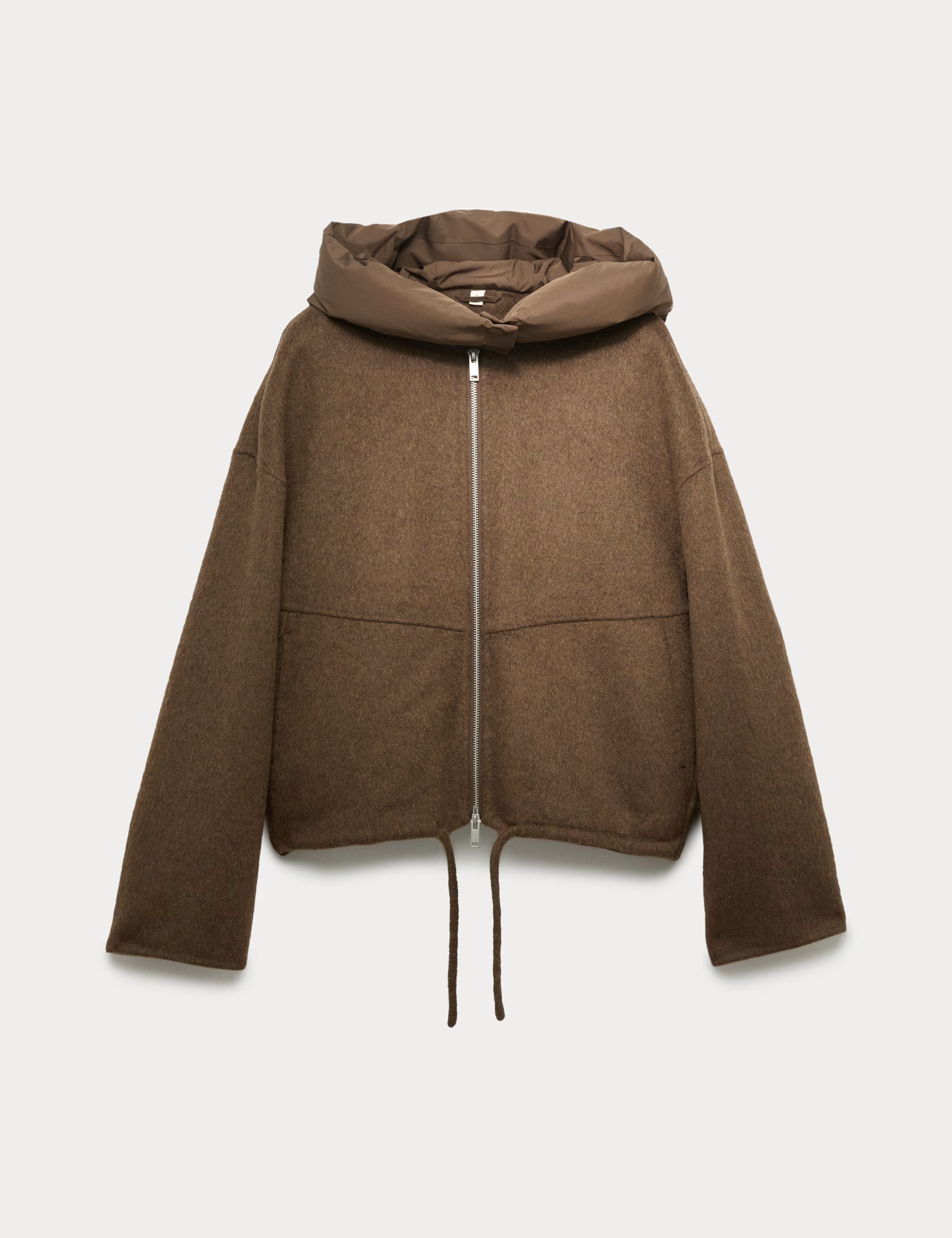 Wool Blend Textured Padded Hood Jacket | Marks & Spencer (UK)