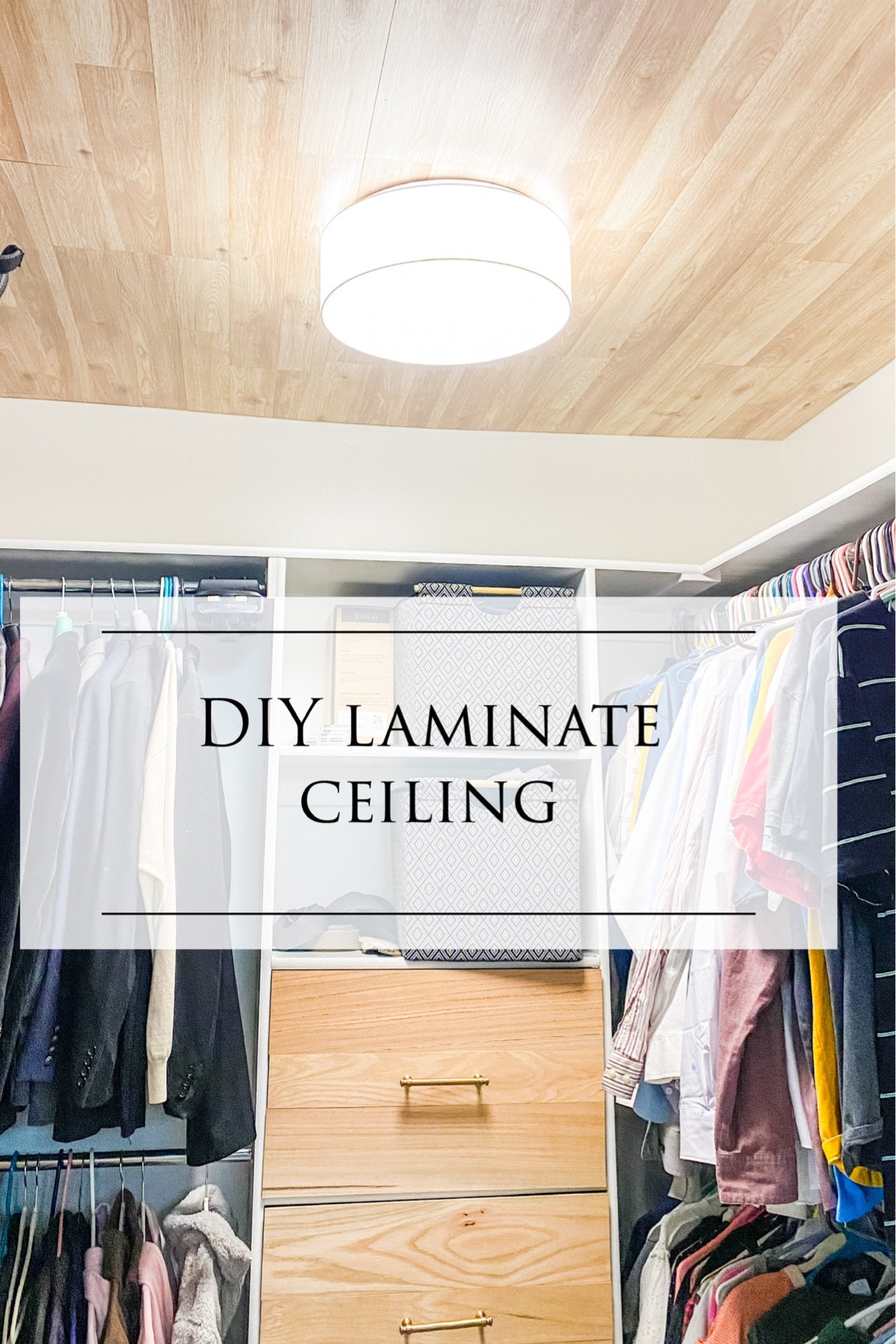 I’m renovating my master closet and added a little surprise on the ceiling. I love that it draws you eyes up makes the closet feel bigger. 

#LTKhome