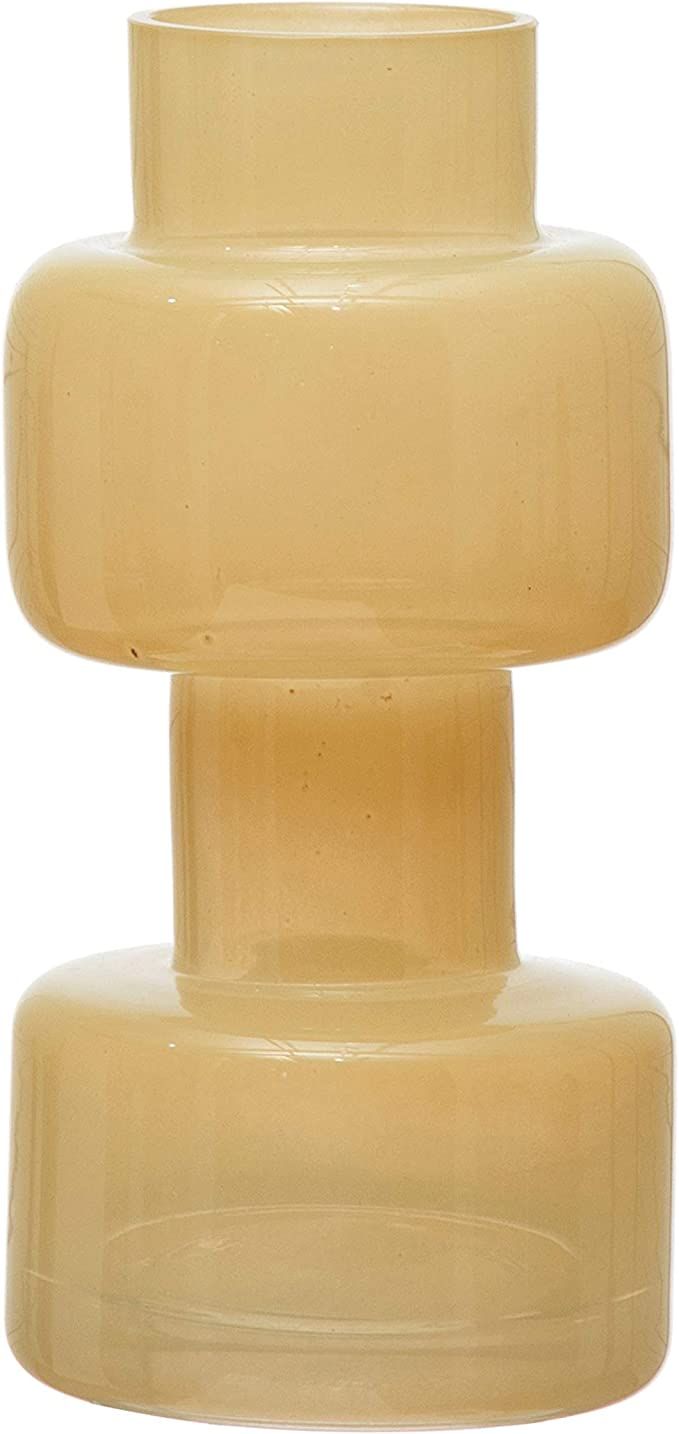 Bloomingville Glass, Milky Yellow Vase | Amazon (US)