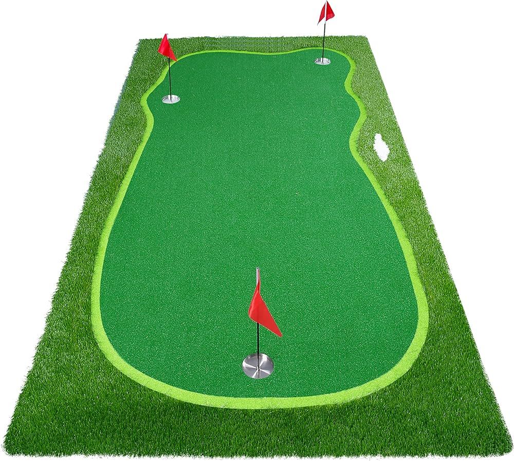 Golf Putting Green/Mat-Golf Training Mat- Professional Golf Practice Mat- Green Long Challenging ... | Amazon (US)