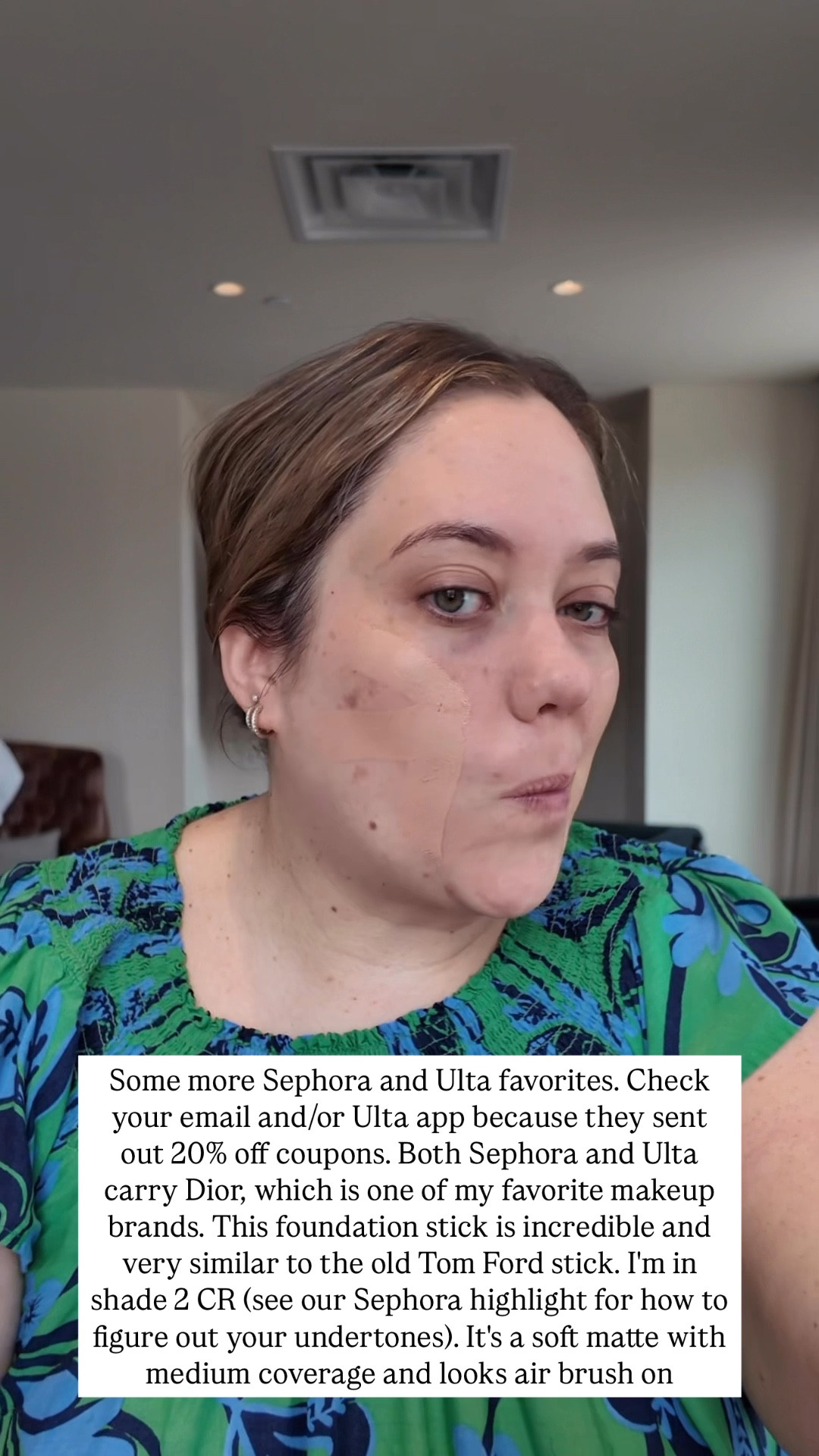 I love this Dior foundation! It's my medium coverage foundation I use when I want flawless coverage and a soft matte finished. I think it looks airbrushed! 

I use shade 2CR   Sephora is the exact match linked and Ulta in similar links  