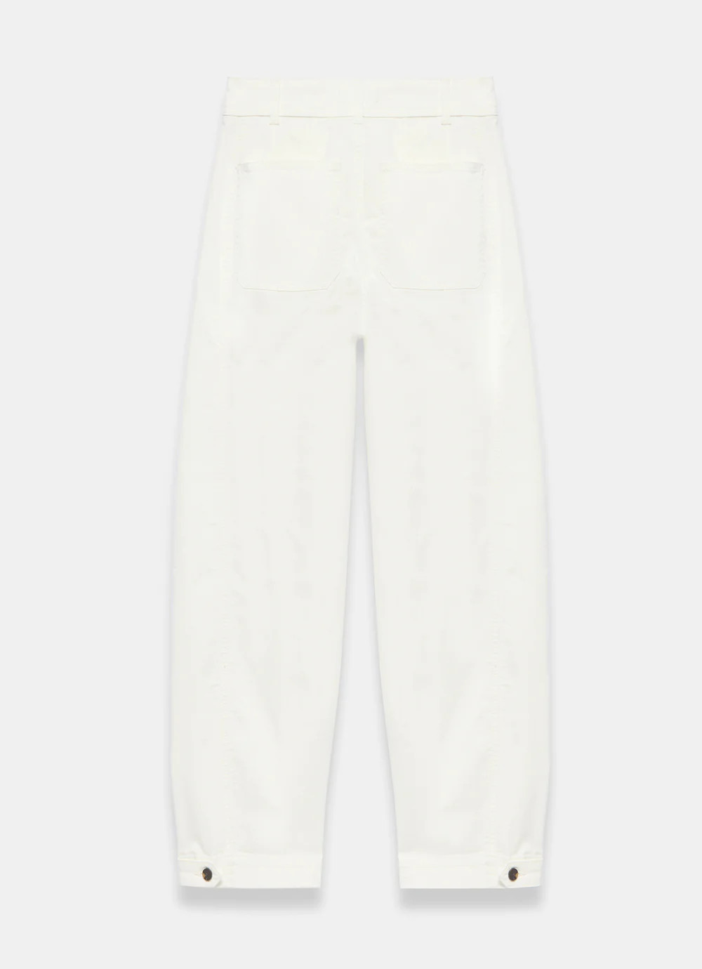 White Washed Barrel Leg Chino Trousers | Mint Velvet
