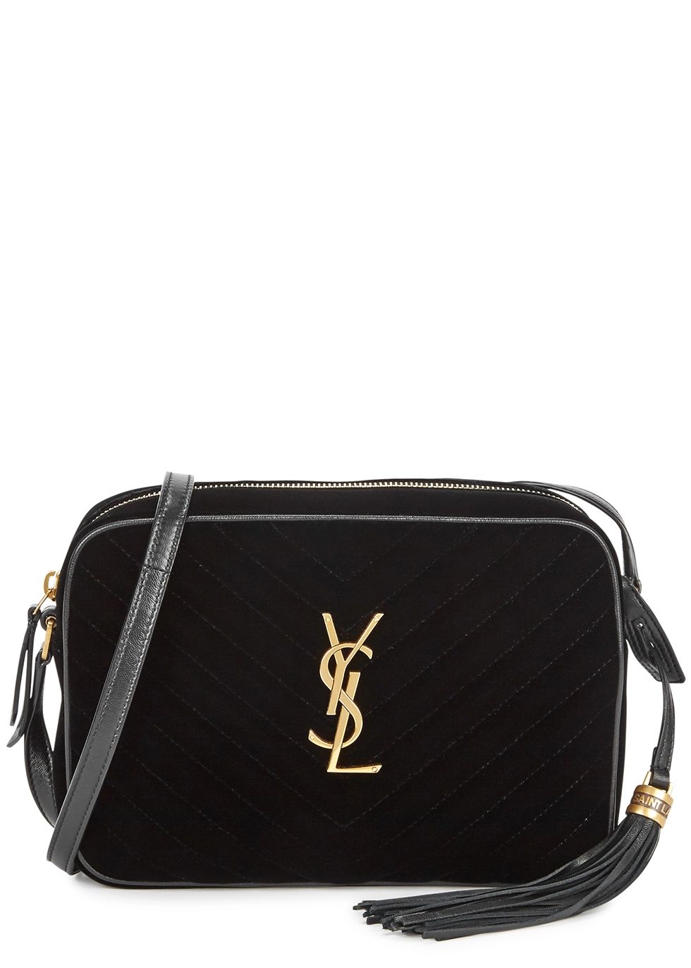 Lou quilted velvet cross-body bag | Harvey Nichols (Global)