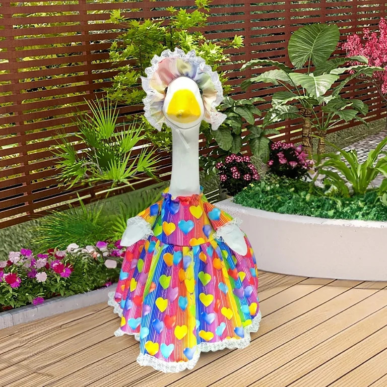 Summer Goose Outfit Porch,Sweet Gardener Porch Goose Outfits,Summer Goose Outfit Flower Lawn Porc... | Walmart (US)