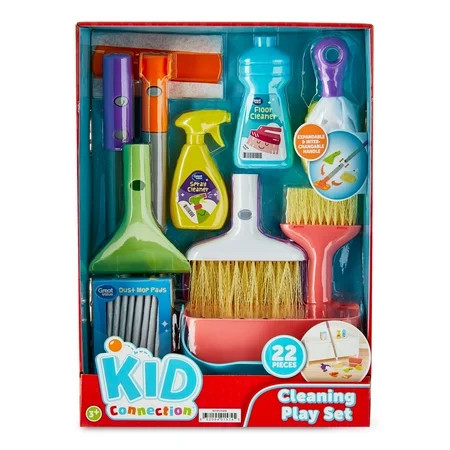Kid Connection Cleaning Playset with 22 Pieces, Toddler Toys | Walmart (US)