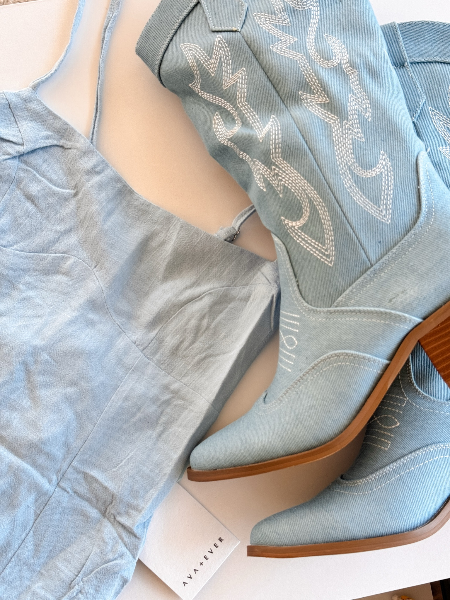 Denim Blue Cowgirl Cowboy Boots 

#LTKFindsUnder50 #LTKHoliday #LTKGiftGuide