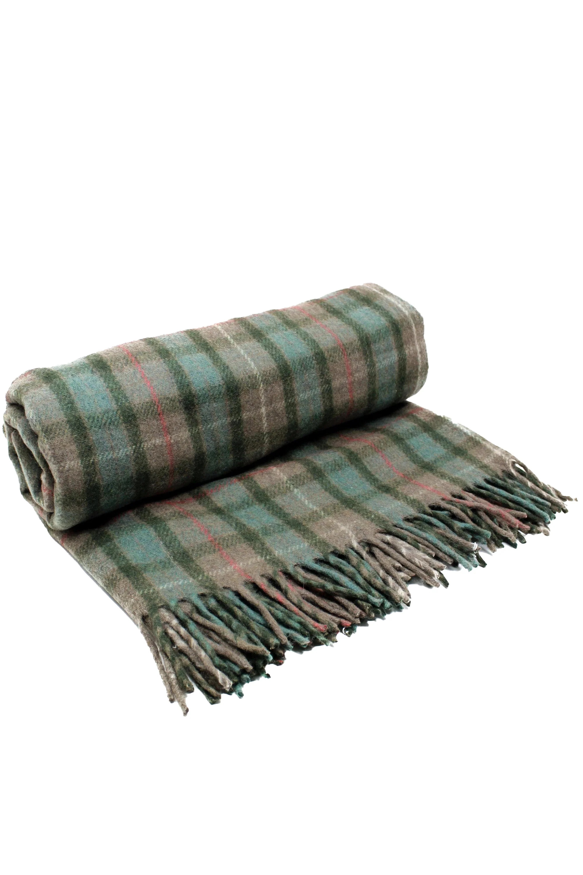 Recycled Wool Tartan Blanket - Fraser Hunting | Kiltane