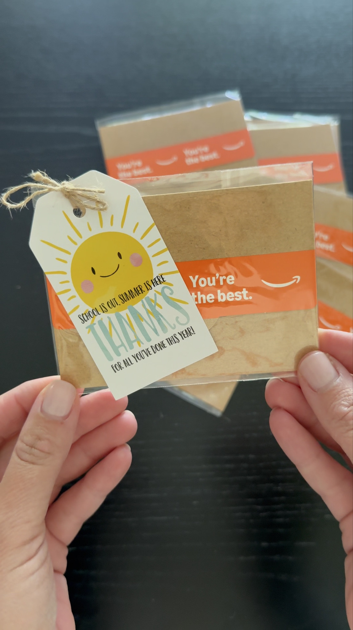 the easiest, most useful end of year gift for school staff! 👯‍♀️📓☀️🎉

🍎why we love:
- SO easy to throw together - ships fast + the packaging/gift tag do the “make it cute” work for you
- it’s something they’ll actually use
- can mix up gift card amounts for main teacher, special teachers, support staff + admins

#momlife #endofyeargifts #giftideasforteachers #giftideas #teachergift

#LTKKids #LTKmomlife