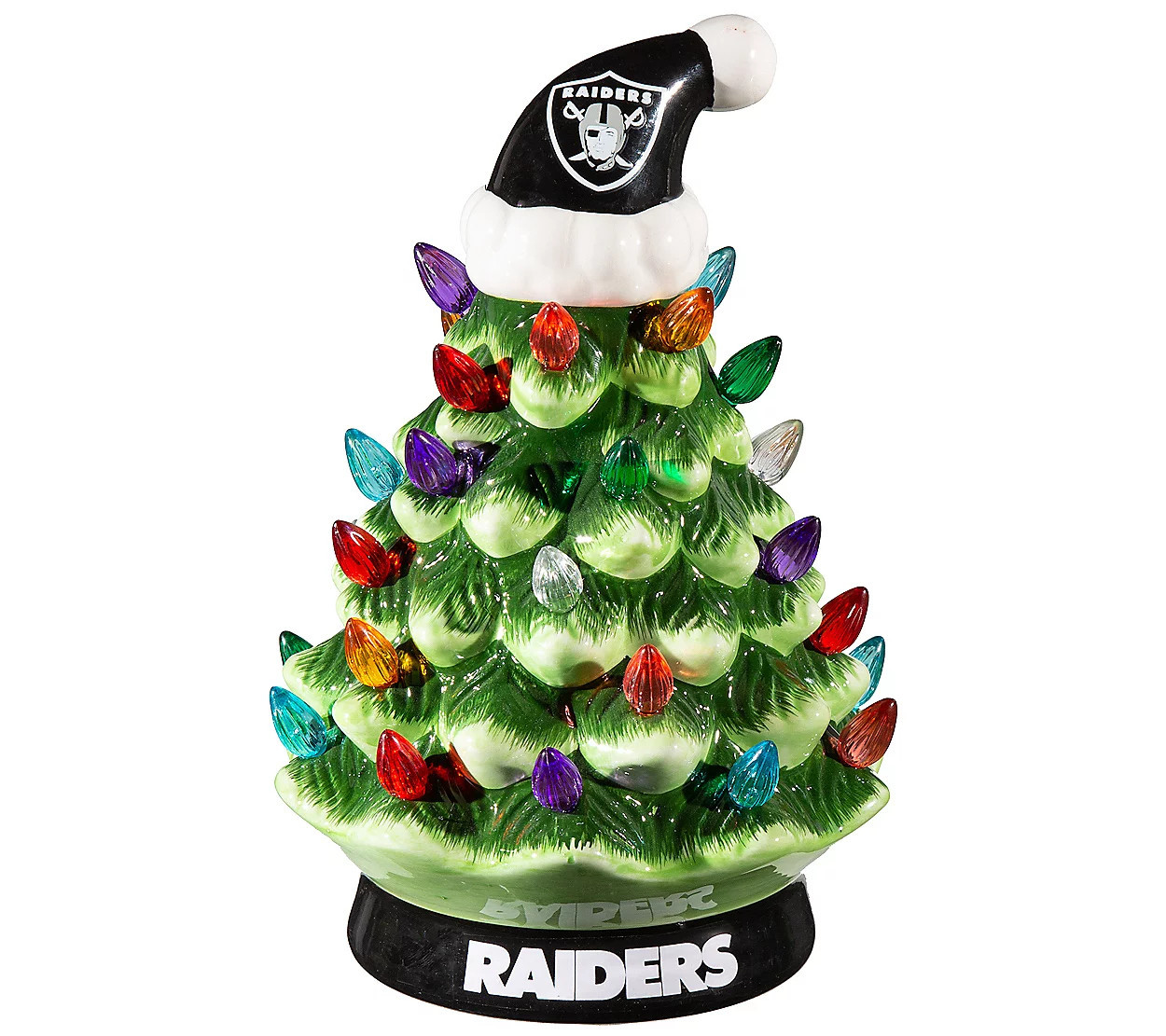 NFL Officially Licensed 8"" LED Ceramic Christma Tree | QVC