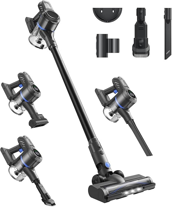 DREAME J30-W Cordless Vacuum Cleaner, 450W Powerful Suction, 65Min Runtime, LED Headlights, HEPA ... | Amazon (US)