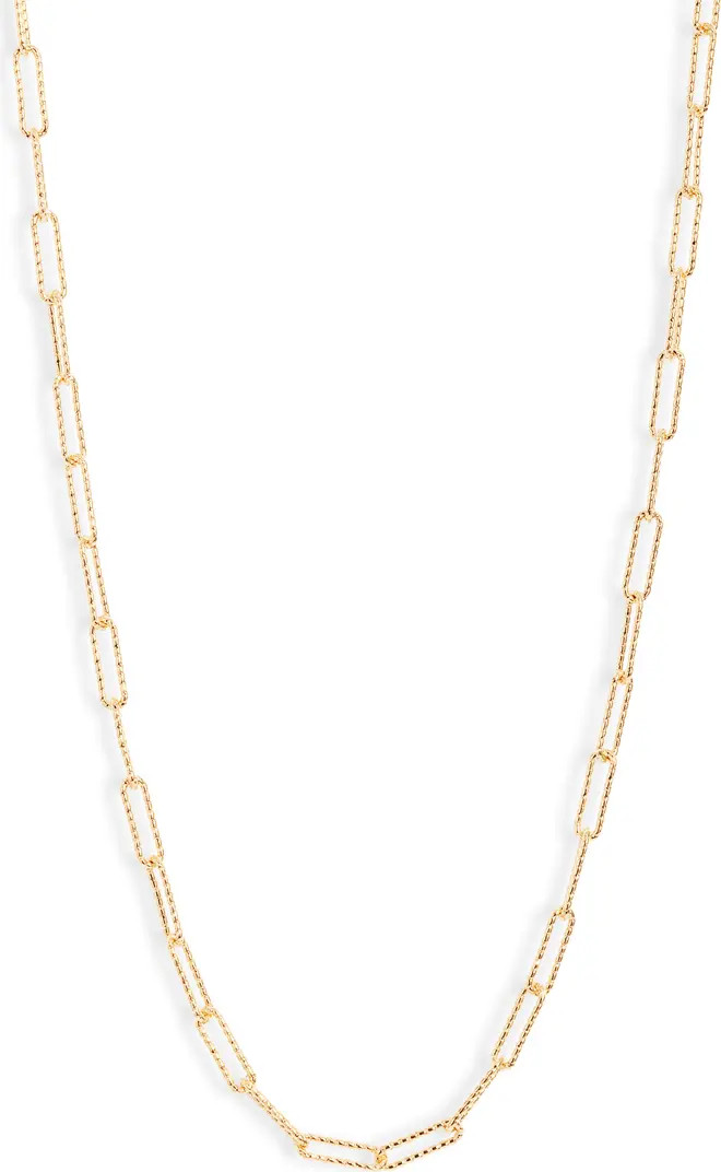 Nordstrom Demi Fine Faceted Paper Clip Chain Necklace | Nordstrom | Nordstrom