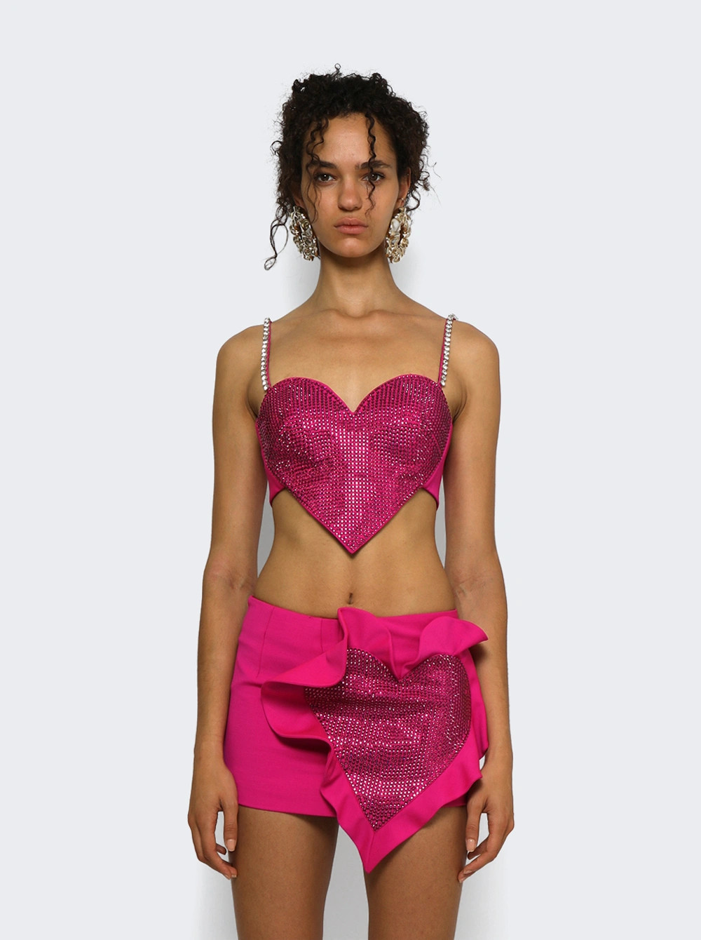 Crystal Trim Heart Top | The Webster