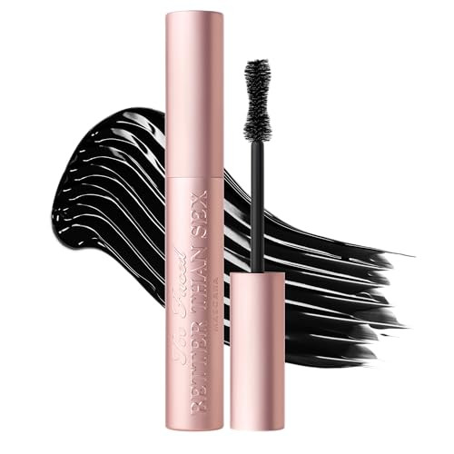 Too Faced Better Than Sex Volumizing and Lengthening Mascara | Vegan Formula, Dramatic Volume and Length | Cruelty-Free Eye Makeup + Hourglass Brush for False Lash Effect, Black, 0.27 Fl Oz | Amazon (US)