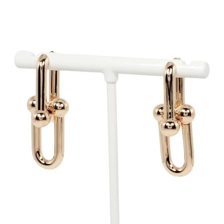 Pre-Owned Tiffany TIFFANY&Co. Hardware Large Earrings K18 PG Pink Gold Approx. 11.86g T121724521 (Good) | Walmart (US)