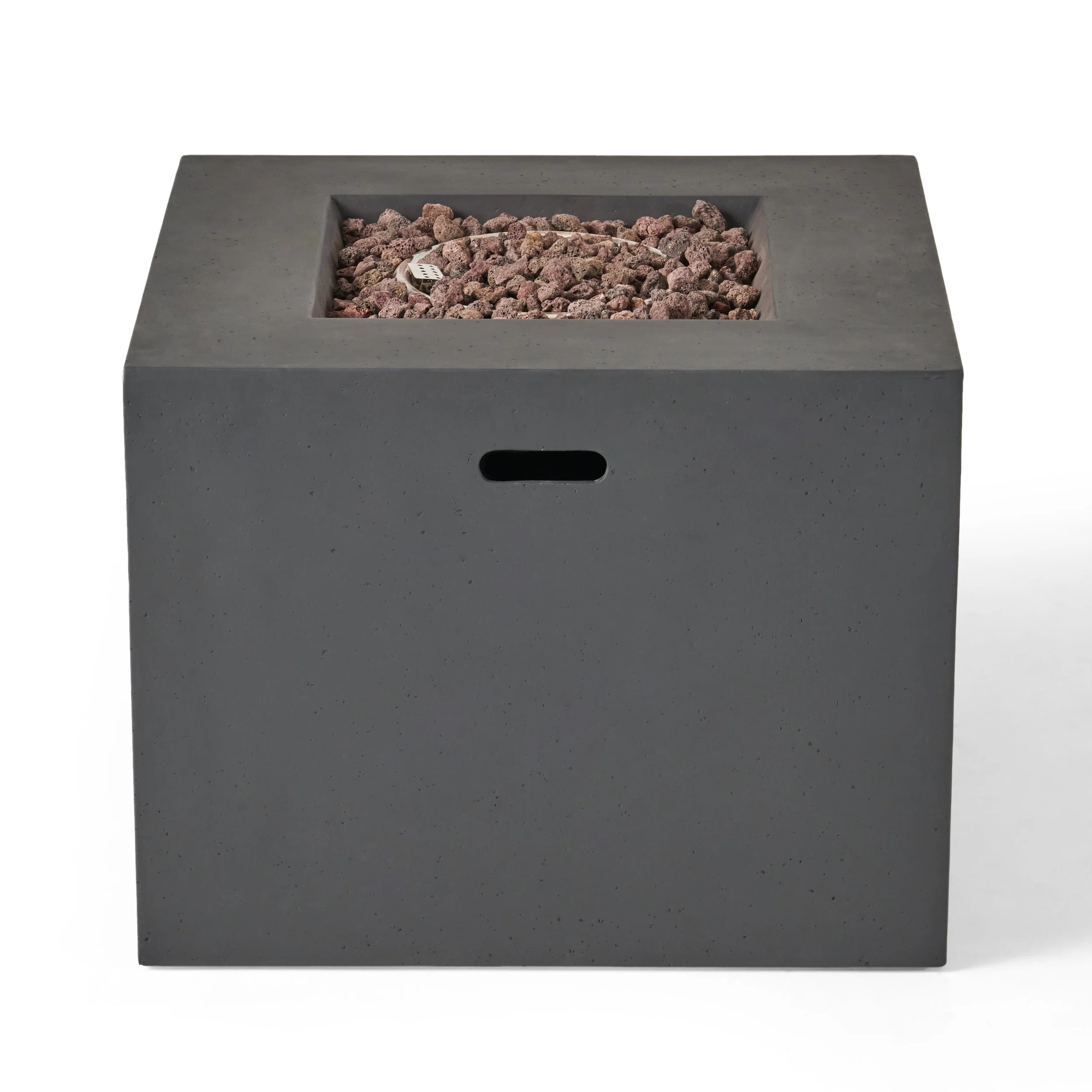 Caelan 24.5" H x 31.25" W Concrete Propane Outdoor Fire Pit | Wayfair North America