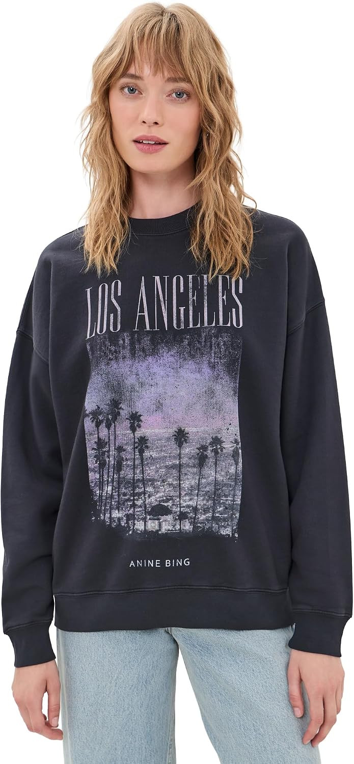 ANINE BING Women's Miles Los Angeles Sweatshirt | Amazon (US)