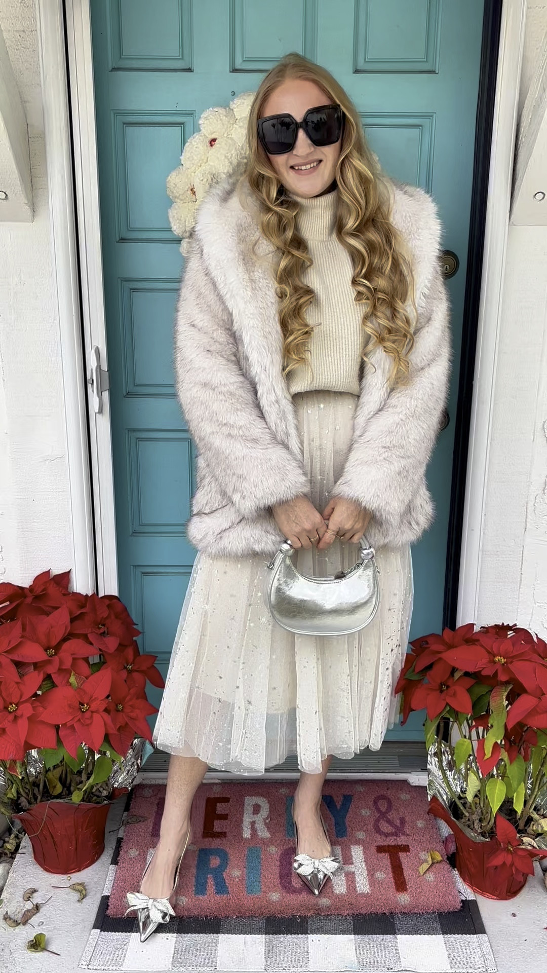 New Year’s Eve outfit idea 🎉 sparkly tulle skirt, cream sweater turtleneck and faux fur coat with silver bow shoes and purse! 

Wearing M in all pieces at 150 lbs and 5’7” for reference. Shoes fit TTS and are just gorgeous! 

Sequin skirt, ivory sweater, festive outfit, silver purse, silver heels, New Year’s Eve outfit, holiday party look, festive outfit, holiday look, holiday style, holiday outfit, holiday look, Amazon holiday style, Target holiday funds, Target holiday outfit, fuzzy cardigan, holiday style

#LTKSeasonal #LTKHoliday #LTKParties