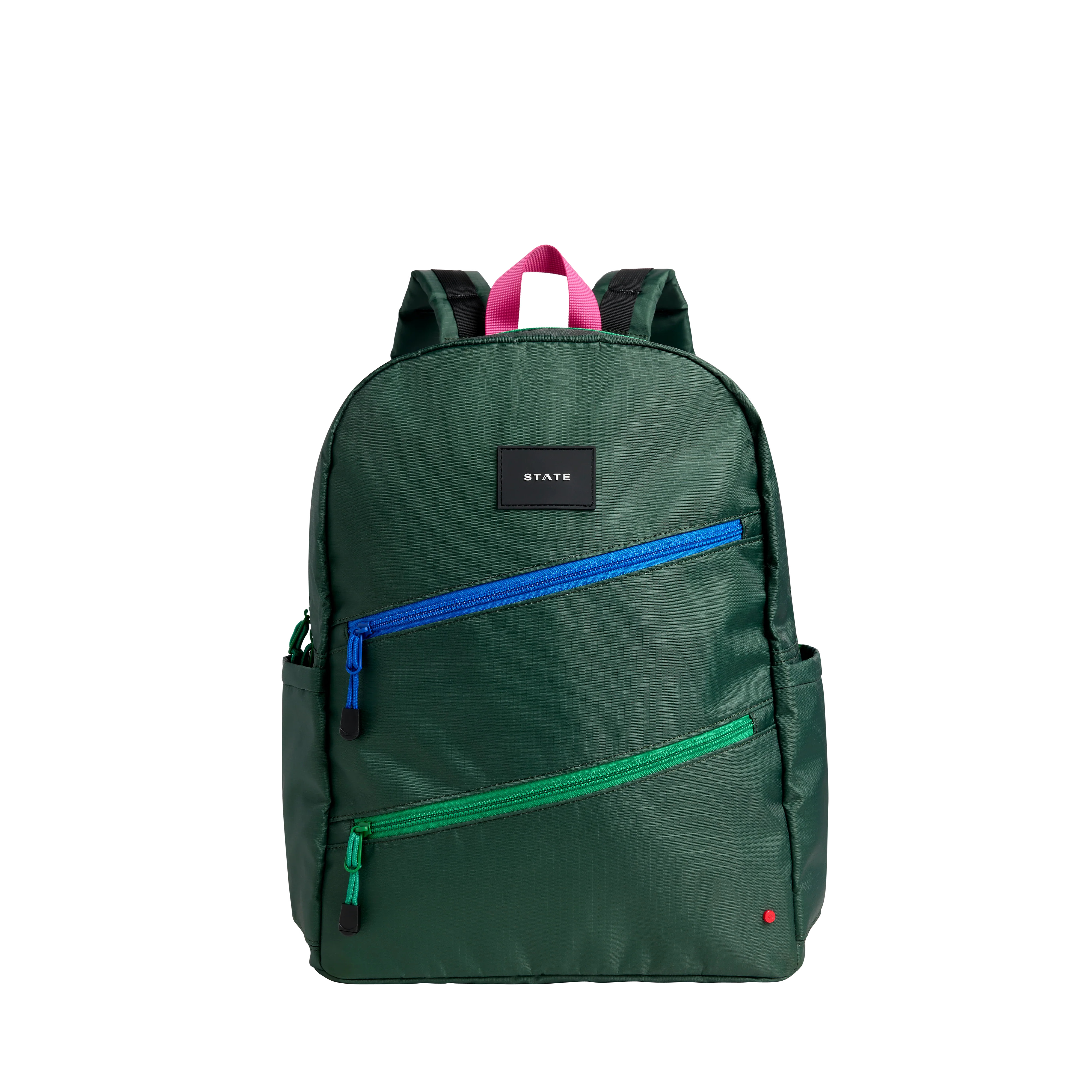 STATE Bags | Kane Double Pocket Backpack Olive Diagonal Zippers | Back to School | Travel Backpac... | STATE Bags