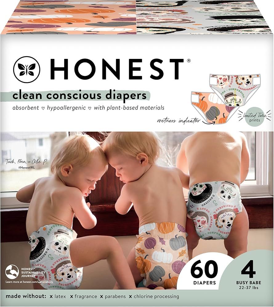 The Honest Company Clean Conscious Diapers | Plant-Based, Sustainable | Fall '23 Limited Edition ... | Amazon (US)
