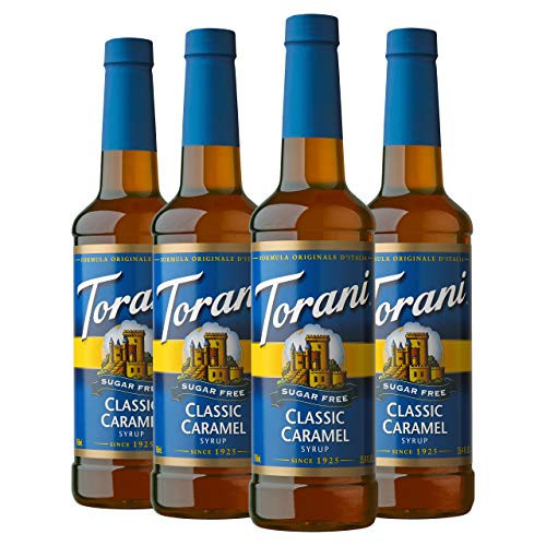 Torani Sugar Free Syrup, Classic Caramel, 25.4 Oz, Pack of 4 | Amazon (US)