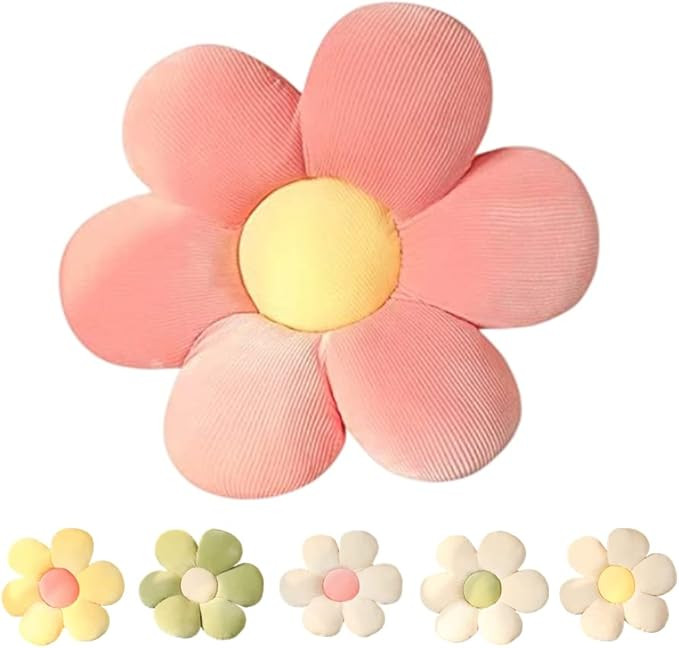 LEHU Flower Floor Pillow, Flower Shaped Seating Cushion -Cute Pillow for Girls Tweens Room Decor ... | Amazon (US)