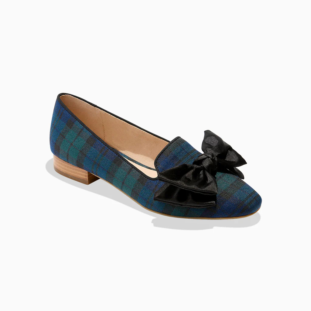 Brookline Bow Loafer - Midnight Tartan | Jack Rogers