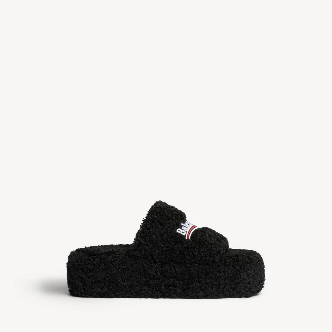 furry platform sandal | Balenciaga