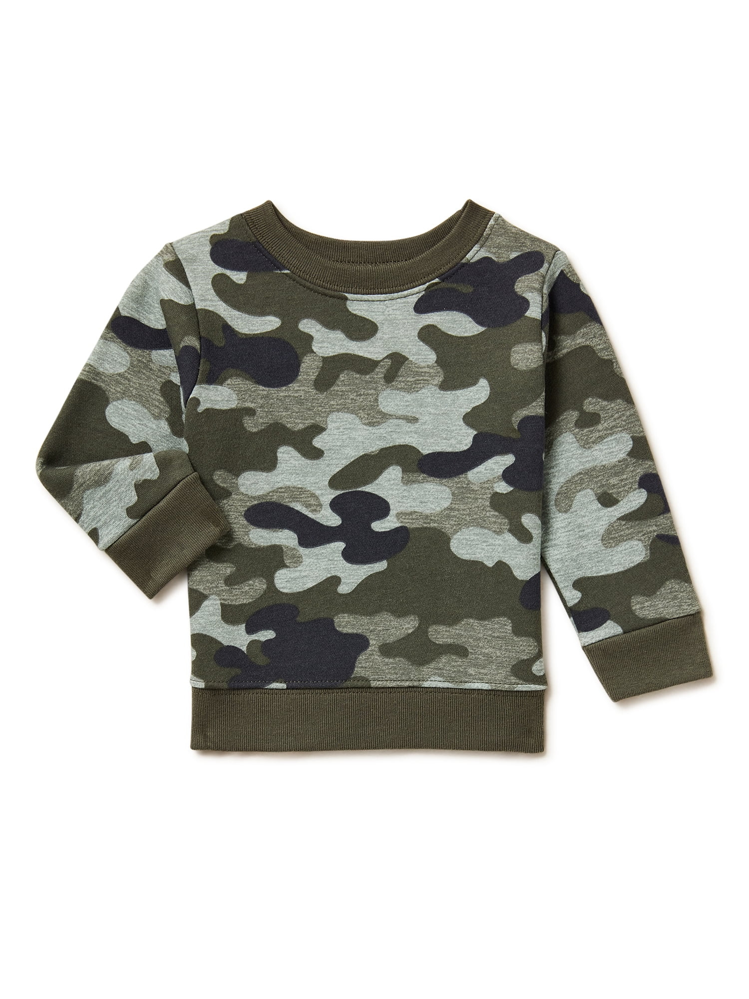 Garanimals Baby Boys Print Fleece Sweatshirt, Sizes 6 Months-24 Months - Walmart.com | Walmart (US)