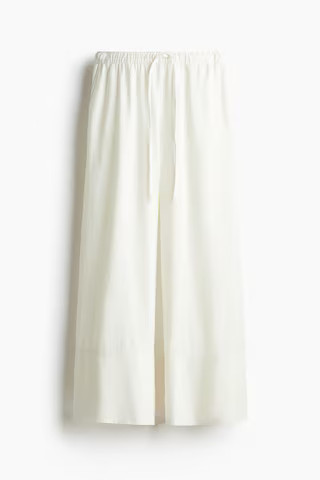 Linen-blend drawstring trousers | H&M (UK, MY, IN, SG, PH, TW, HK)