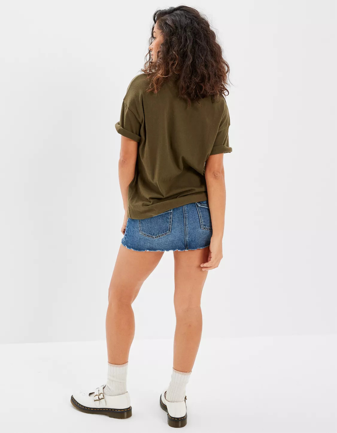 AE Oversized AC/DC Shine Graphic Tee | American Eagle Outfitters (US & CA)